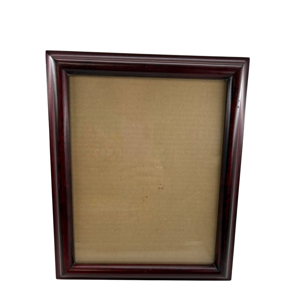 Vintage 10x12 Wood Picture Frame Cherry Mahogany Finish Traditional Wall Hanging